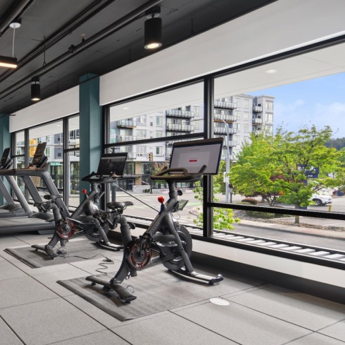 Fitness Center w/ Peloton Bikes Fitness Center w/ Peloton Bikes